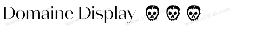 Domaine Display字体转换